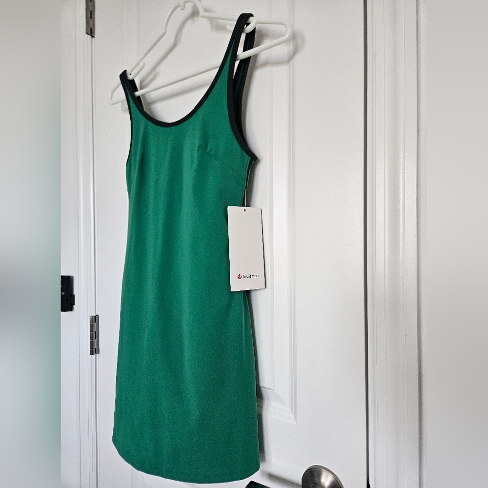 NWT $148 Lululemon Scoop-Neck Cutout Tennis Dress Sz XXS (Size 2) Raceway Green